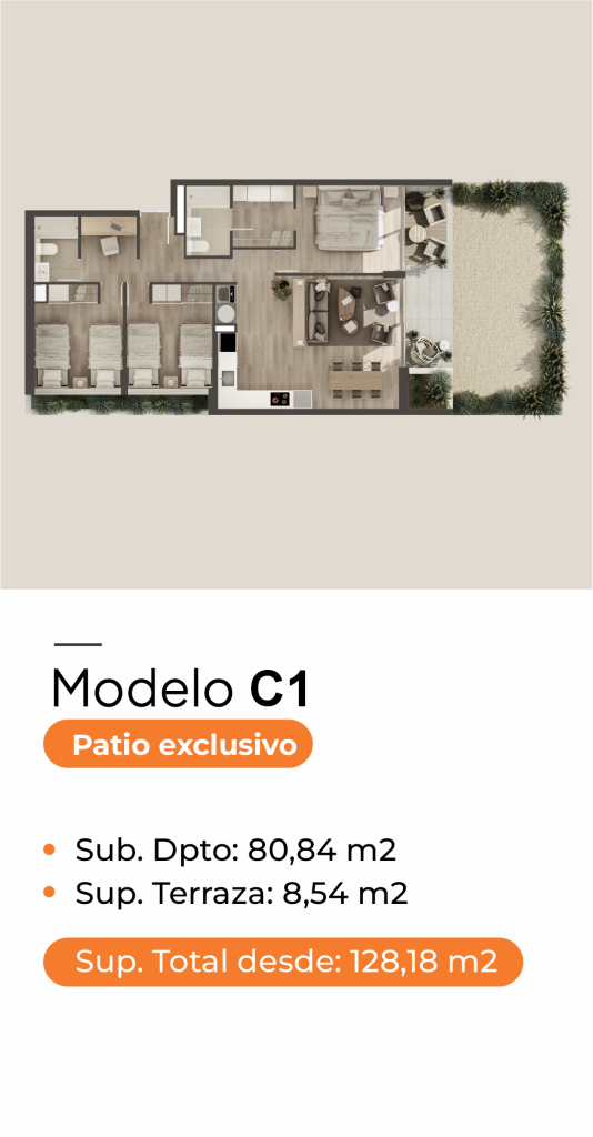 Planta C1 - con patio corregida