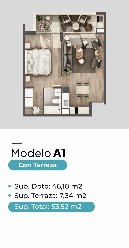 Planta Modelo A1 c- terraza