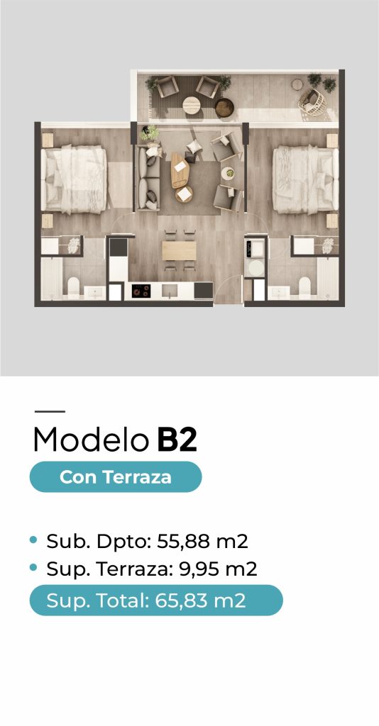 Planta Modelo B2 c- terraza